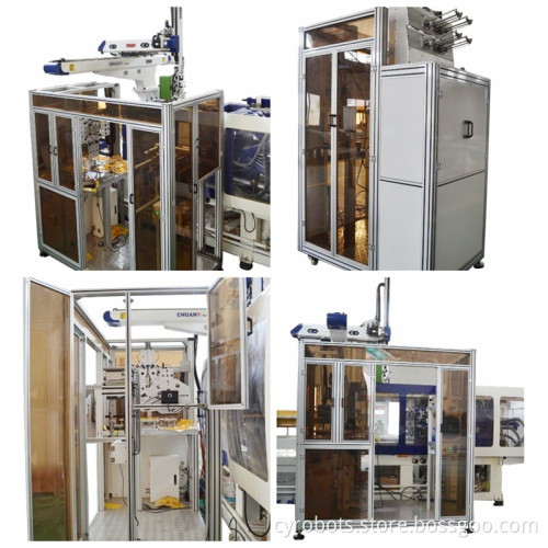 China Foshan Industrial 6-Axis Robot Arm for In-Mold Labeling and Injection Systems